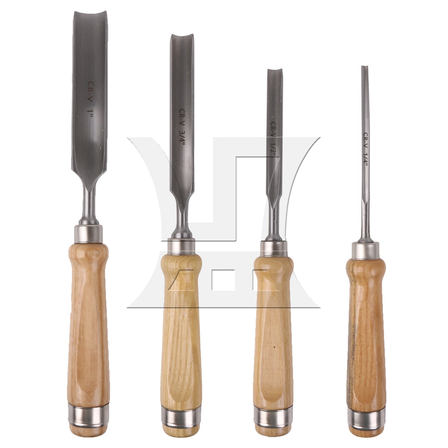 BQLZR Woodworking Wood Carving Chisel Tools High Carbon Steel 1/4" 1/2" 3/4" 1" Set