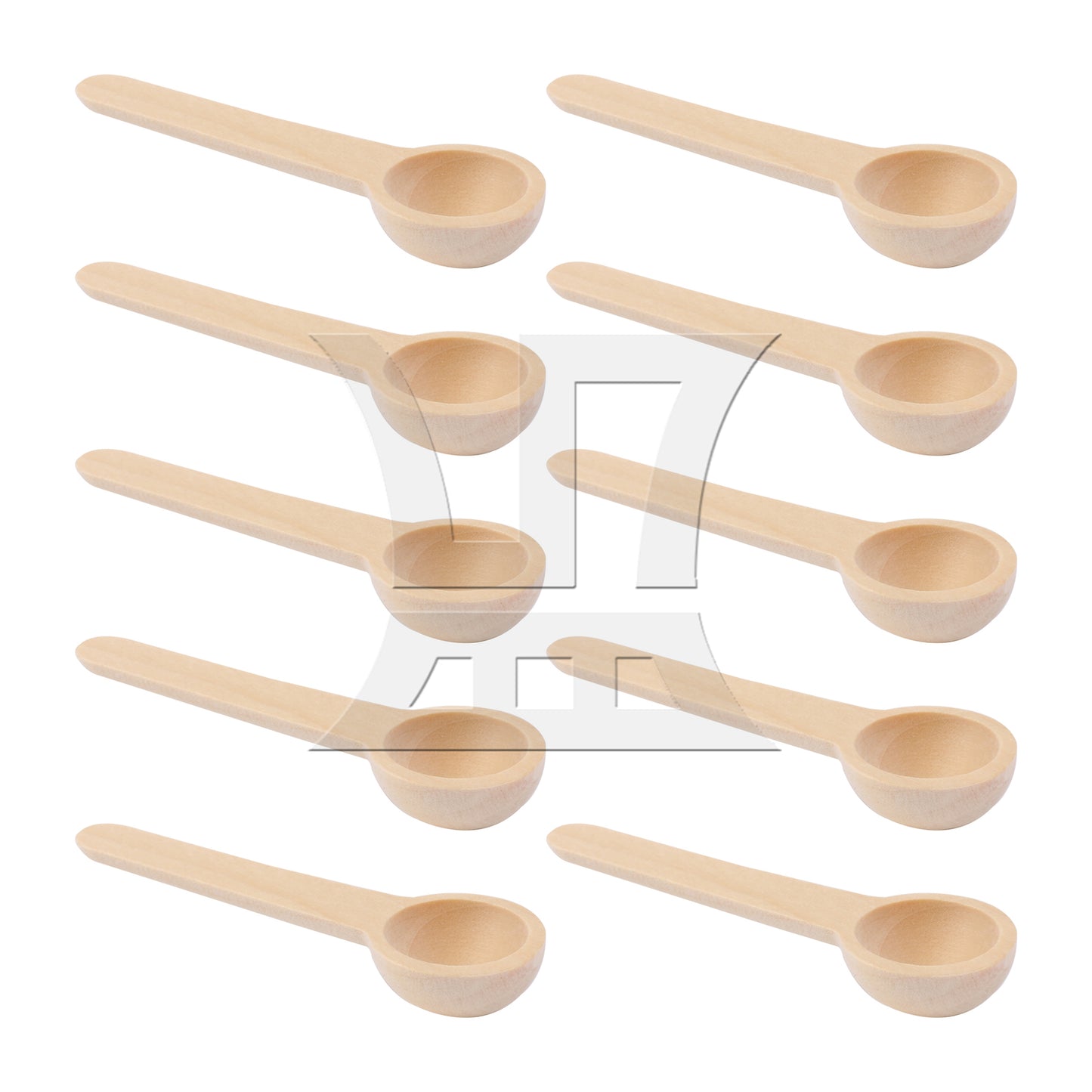 BQLZR  Mini Wooden Spoons for Spice Jars Seasoning 2.95" Length x 0.75" Dia