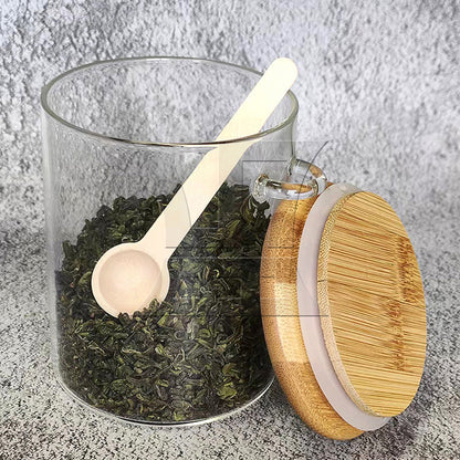 BQLZR  Mini Wooden Spoons for Spice Jars Seasoning 2.95" Length x 0.75" Dia