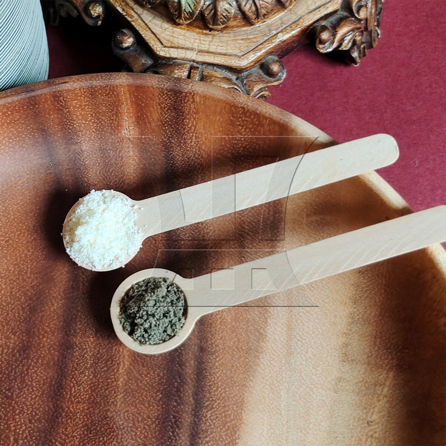 BQLZR  Mini Wooden Spoons for Spice Jars Seasoning 2.95" Length x 0.75" Dia