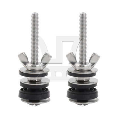 BQLZR 2 Pieces M6 Thread Toilets Tank to Bowl Bolts 2.6 Inch DIY Repair Parts Set