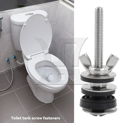 BQLZR 2 Pieces M6 Thread Toilets Tank to Bowl Bolts 2.6 Inch DIY Repair Parts Set