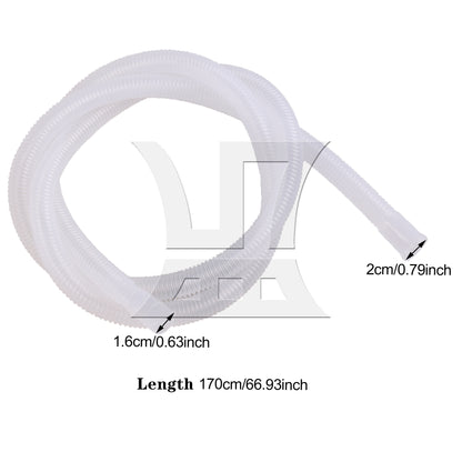 BQLZR Plastic Hose Tube for Urinal Pee Bottle 66.93" Length x 0.63" 0.79" Diameter