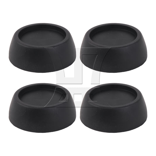 BQLZR 4 Pieces Chair Leg Non Slip Rubber Pads 1.73 Inch for Furniture Sofa Bed Black