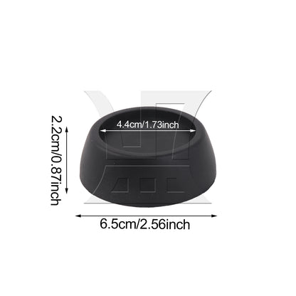 BQLZR 4 Pieces Chair Leg Non Slip Rubber Pads 1.73 Inch for Furniture Sofa Bed Black