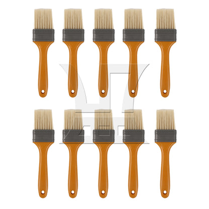 BQLZR Flat Paint Brush with Yellow Plastic Handle 2" & 9 Inch Roller Cover