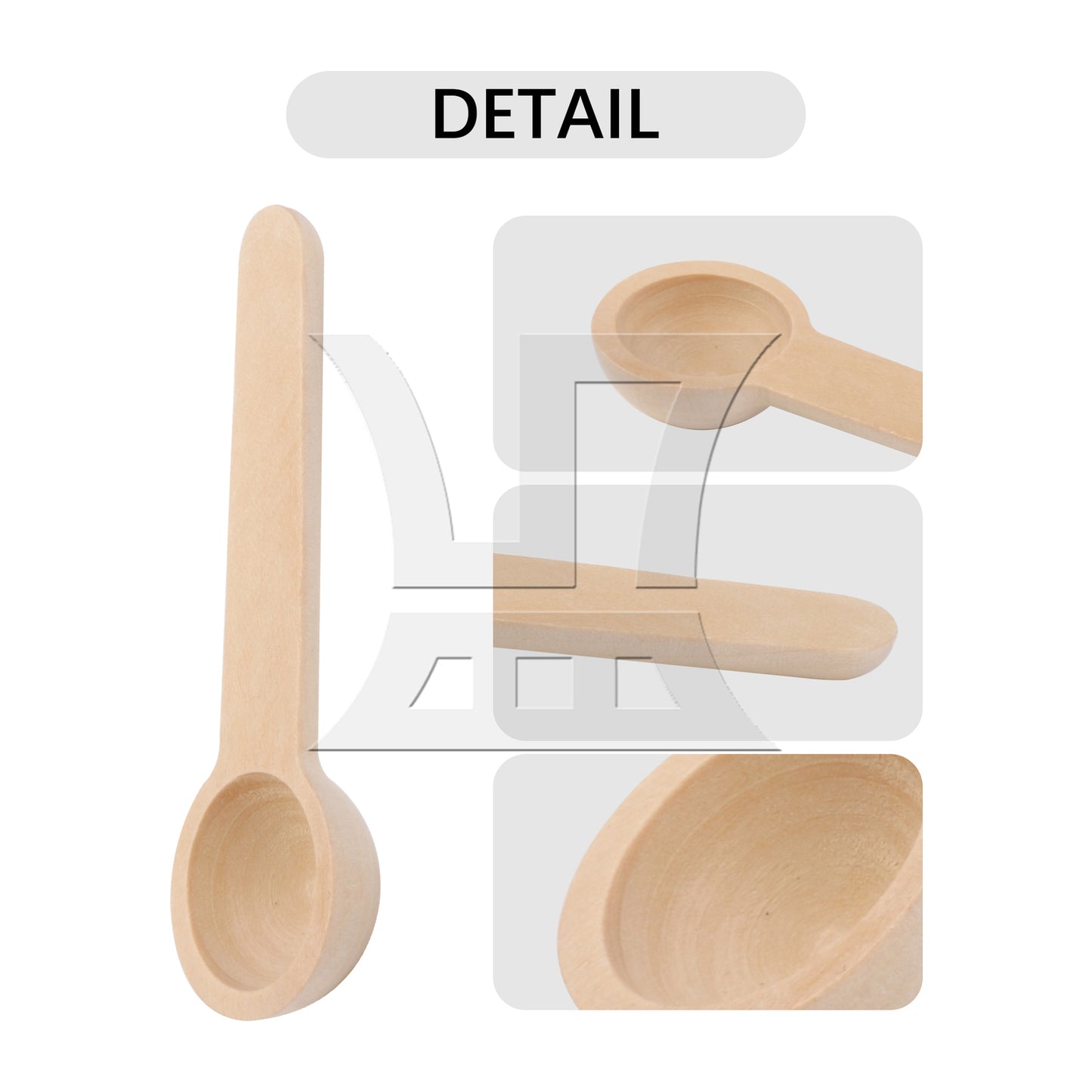 BQLZR 7.5x2.4cm Small Wooden Spoons Coffee Tea Sugar Jars Spoons Kitchen Supplies