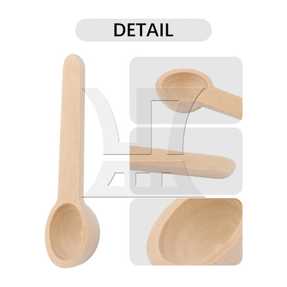 BQLZR 7.5x2.4cm Small Wooden Spoons Coffee Tea Sugar Jars Spoons Kitchen Supplies