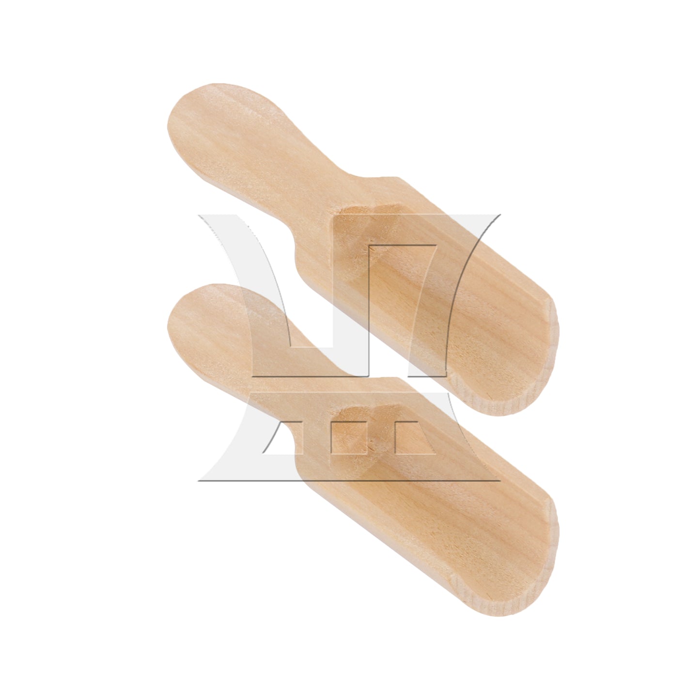 BQLZR 2.87" x 0.94" Mini Wooden Spoons Kitchen Teaspoon Condiment Utensil