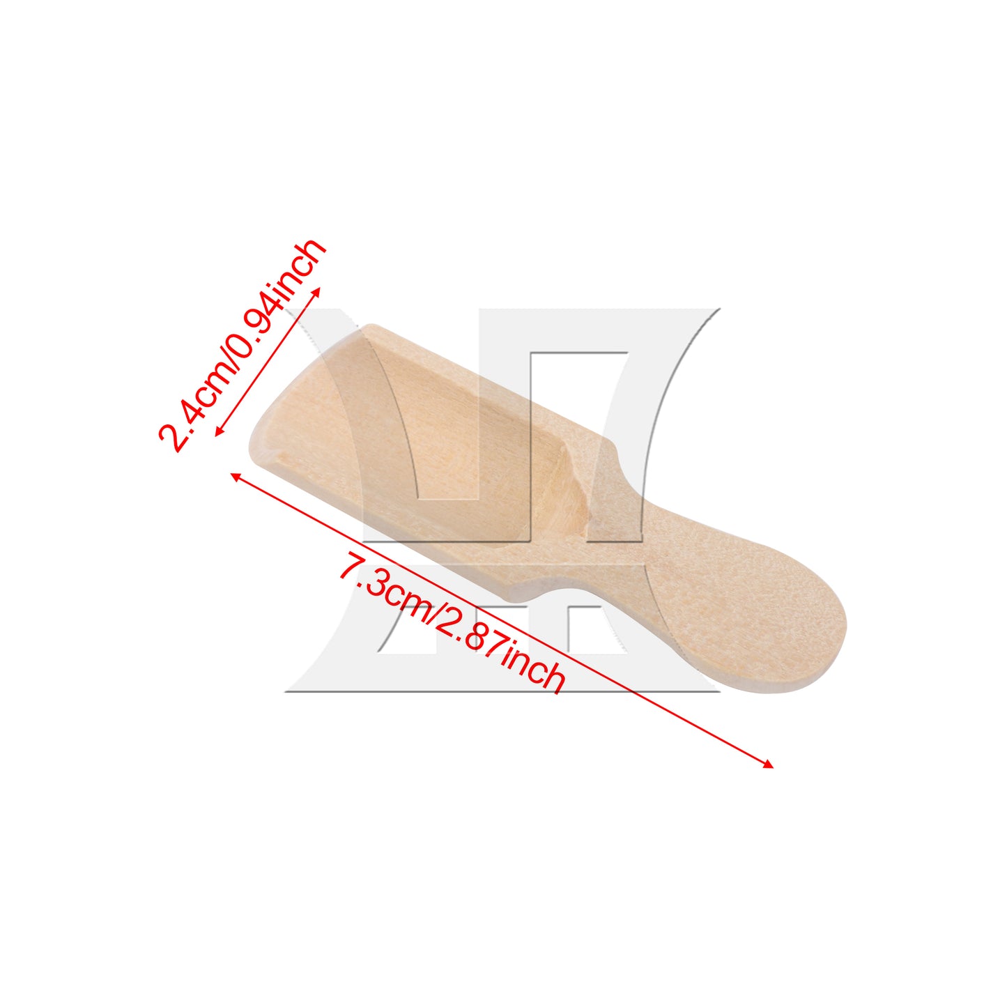 BQLZR 2.87" x 0.94" Mini Wooden Spoons Kitchen Teaspoon Condiment Utensil
