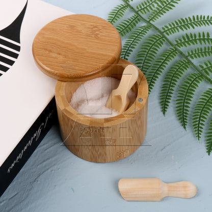 BQLZR 2.87" x 0.94" Mini Wooden Spoons Kitchen Teaspoon Condiment Utensil