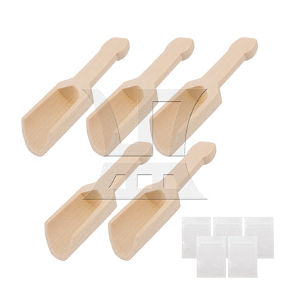 BQLZR BQLZR 3Inch Mini Beech Wooden Scoops Spoon Sugar Salt Flour Coffee Tool