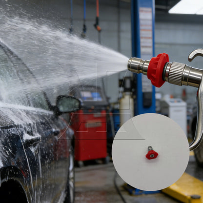 BQLZR 1pc Pressure Washer Spray Nozzle 0 Degrees 1.2 Mm High-Pressure Car Washing Machine Nozzle Nozzle Quick Connector