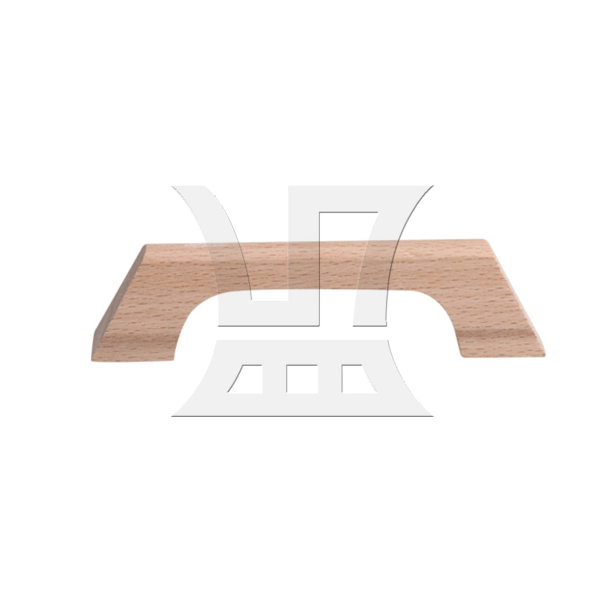 BQLZR 1pc Beech Wood Minimalist Solid Wood Drawer Handle 96mm for Drawer