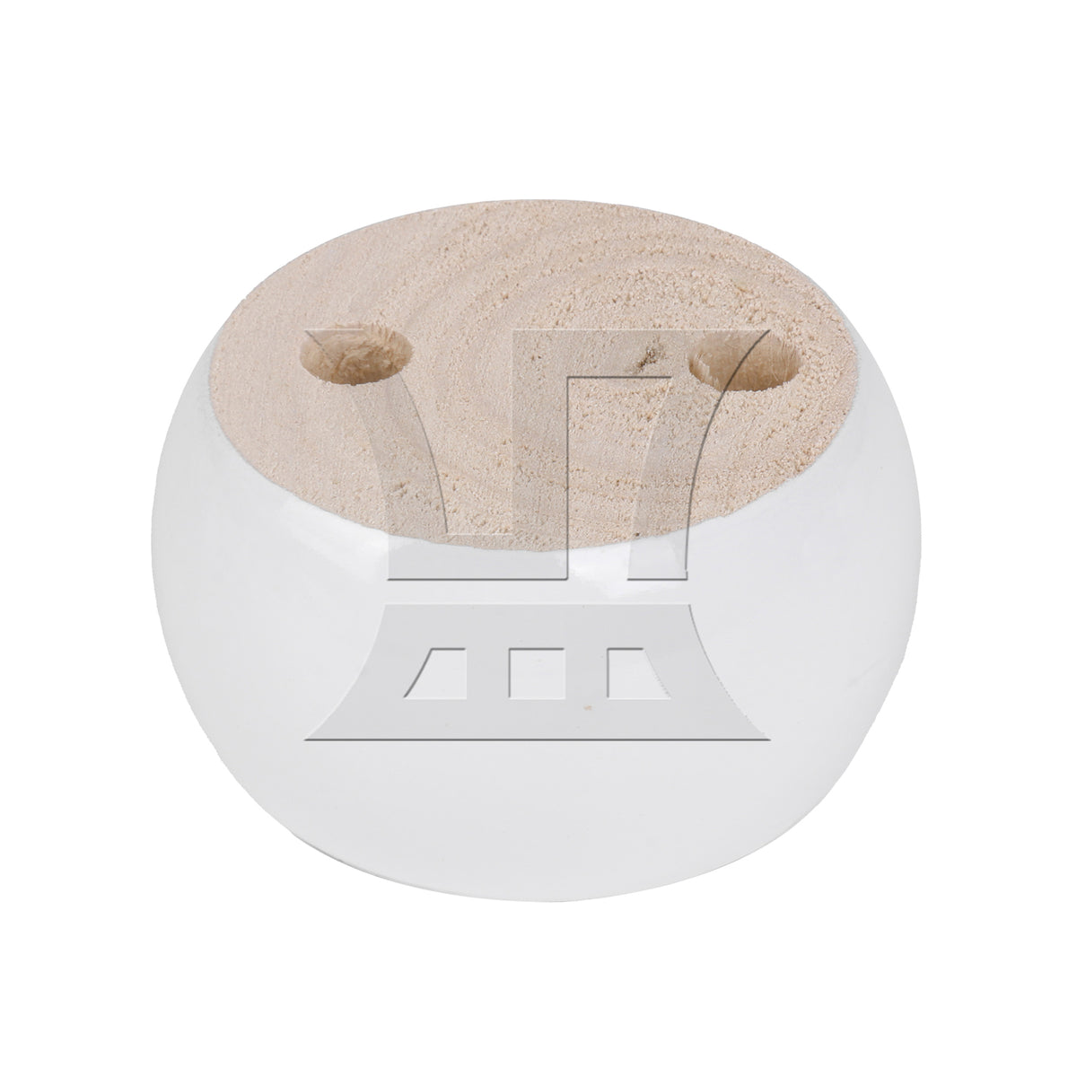 BQLZR 1pc Eucalyptus Sofa Round Cake Cabinet Feet 4cmx6.7cm White for Sofa