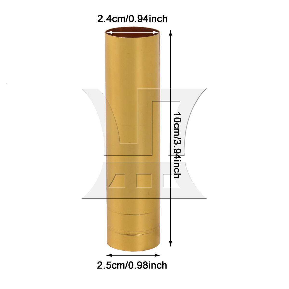 BQLZR 1pc Chandelier Casing 25 x 100mm E14 Gold for European Chandeliers Living Room Chandeliers