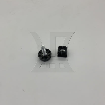 BQLZR 1pc Adjustable Foot Furniture Leg Plug Black for High Pipe Plug