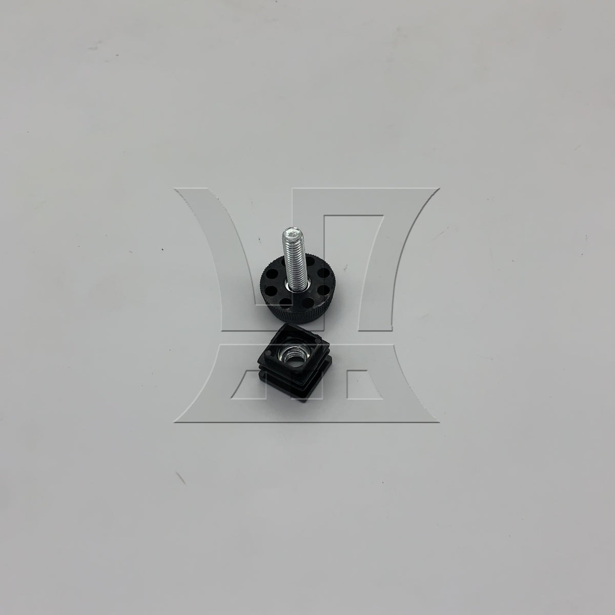 BQLZR 1pc Adjustable Foot Furniture Leg Plug Black for High Pipe Plug