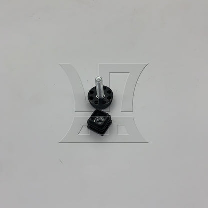 BQLZR 1pc Adjustable Foot Furniture Leg Plug Black for High Pipe Plug