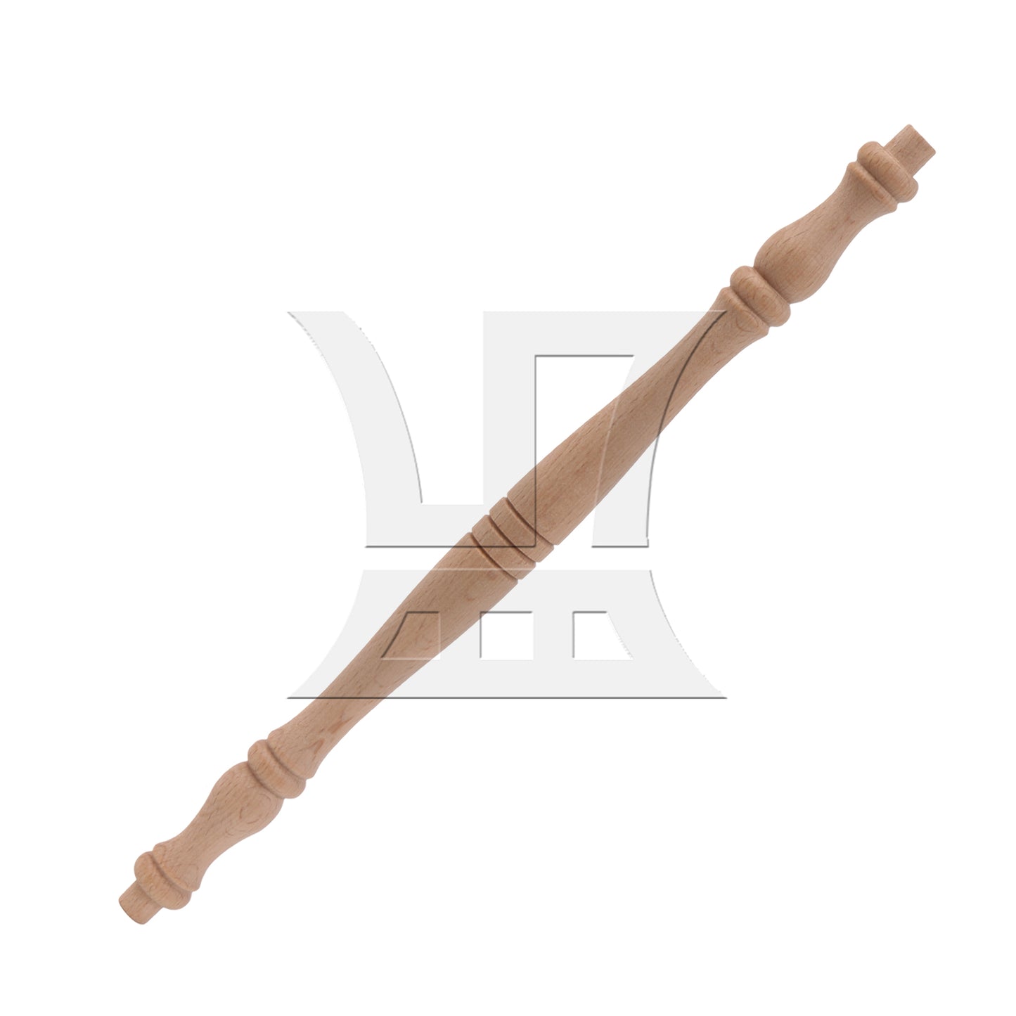 BQLZR 27.5x1.8cm Unfinished Wooden Baluster Spindles for Furniture Woodworking