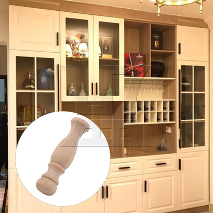 BQLZR 7.2x1.8cm Unpainted Wooden Baluster Spindles for Furniture Woodworking