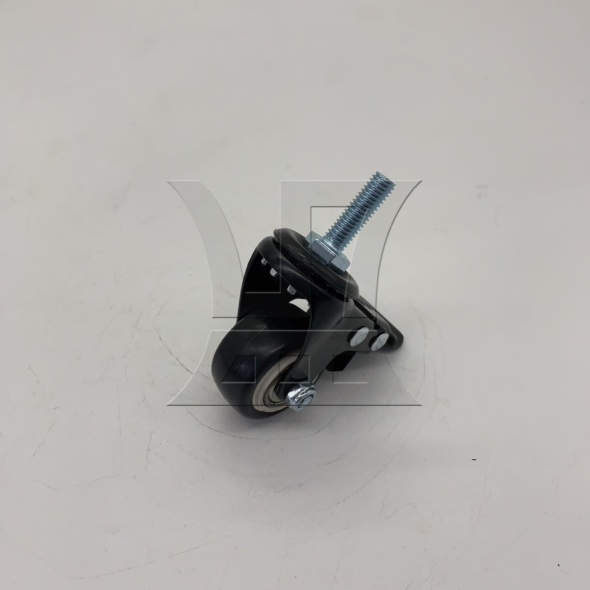 BQLZR 1pc Swivel Caster Wheels With Brake Black for Closet 1.5 Inch M8