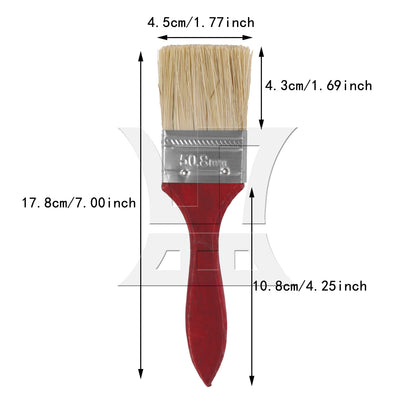 BQLZR Mahogany Color Painting Brush for Cabinet Home Improvement w/ Wood Handle 2"