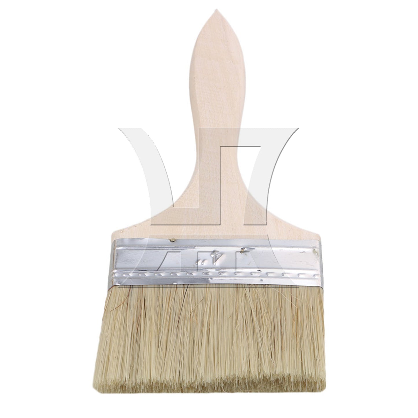 BQLZR Professional Flat Paint Brush for Acrylic 4 Inch Width w/ Thin Wooden Handle