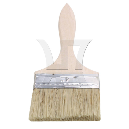 BQLZR Professional Flat Paint Brush for Acrylic 4 Inch Width w/ Thin Wooden Handle