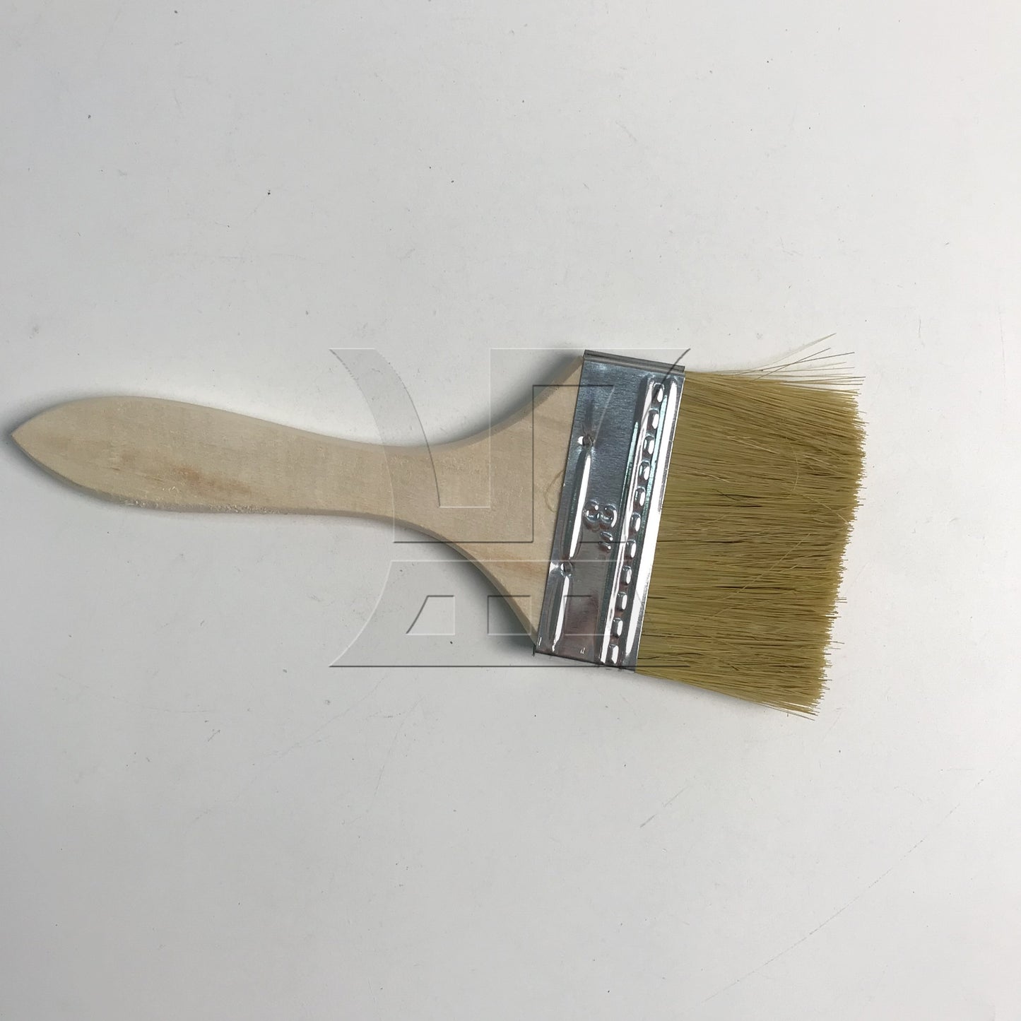 BQLZR 3 inch Wood color Paint Chip Brushes with Natural Thin Wooden Handle