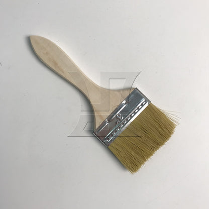 BQLZR 3 inch Wood color Paint Chip Brushes with Natural Thin Wooden Handle