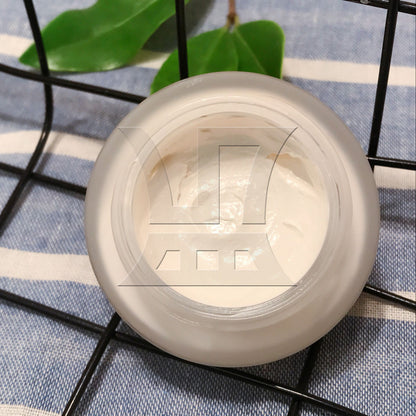 BQLZR 30g Clear Plastic Pot Jars with Lids Round Travel Creams Containers White