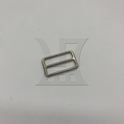 BQLZR 1pc Metal Tri-Glide Slides Buckle 3.8cm Silver for Luggage Handbags