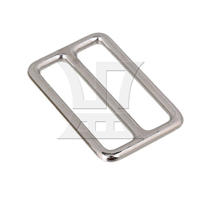 BQLZR 1pc Metal Tri-Glide Slides Buckle 3.8cm Silver for Luggage Handbags
