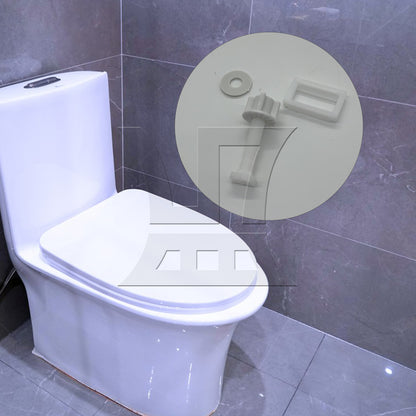 BQLZR 1pc Plastic Toilet Seat Screws Replacement 3.9x2.4cm White Toilet Seat Cover Accessories
