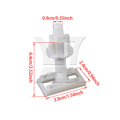 BQLZR 1pc Plastic Toilet Seat Screws Replacement 3.9x2.4cm White Toilet Seat Cover Accessories