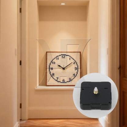 BQLZR 1pc Wall Clock Movement Black for Cross Stitch Clock