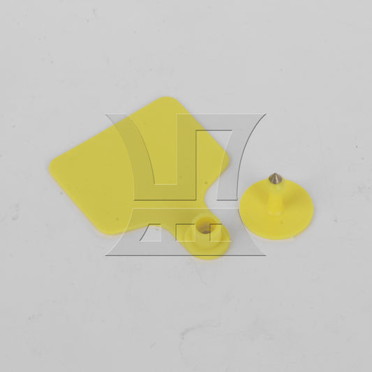 BQLZR 1pc Cow Ear Sign 6cm x 7.3cm Yellow for farm ranches