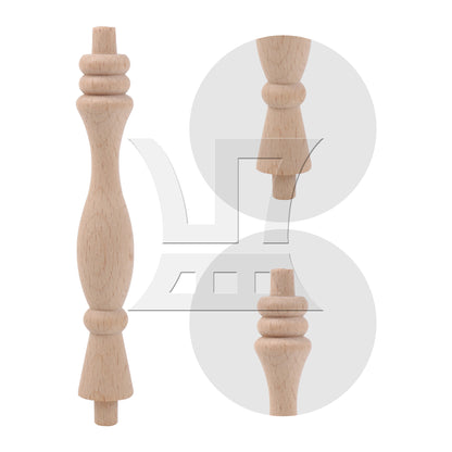 BQLZR Wooden Baluster Spindles Cabinet Accessories 5.31 inch for Furniture