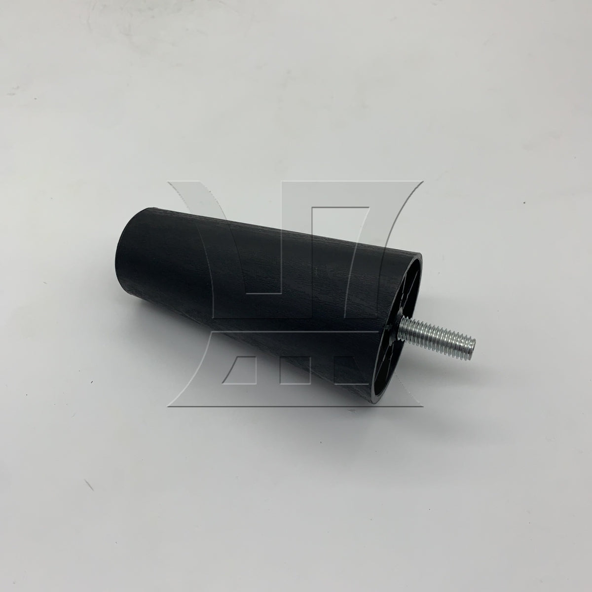 BQLZR 1pc Plastic Cylinder Sofa Foot With Screw 60x38x120mm Black Machine Electrical Plastic Foot Mat
