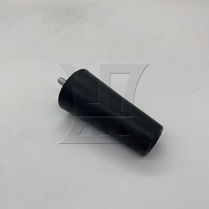 BQLZR 1pc Plastic Cylinder Sofa Foot With Screw 60x38x120mm Black Machine Electrical Plastic Foot Mat