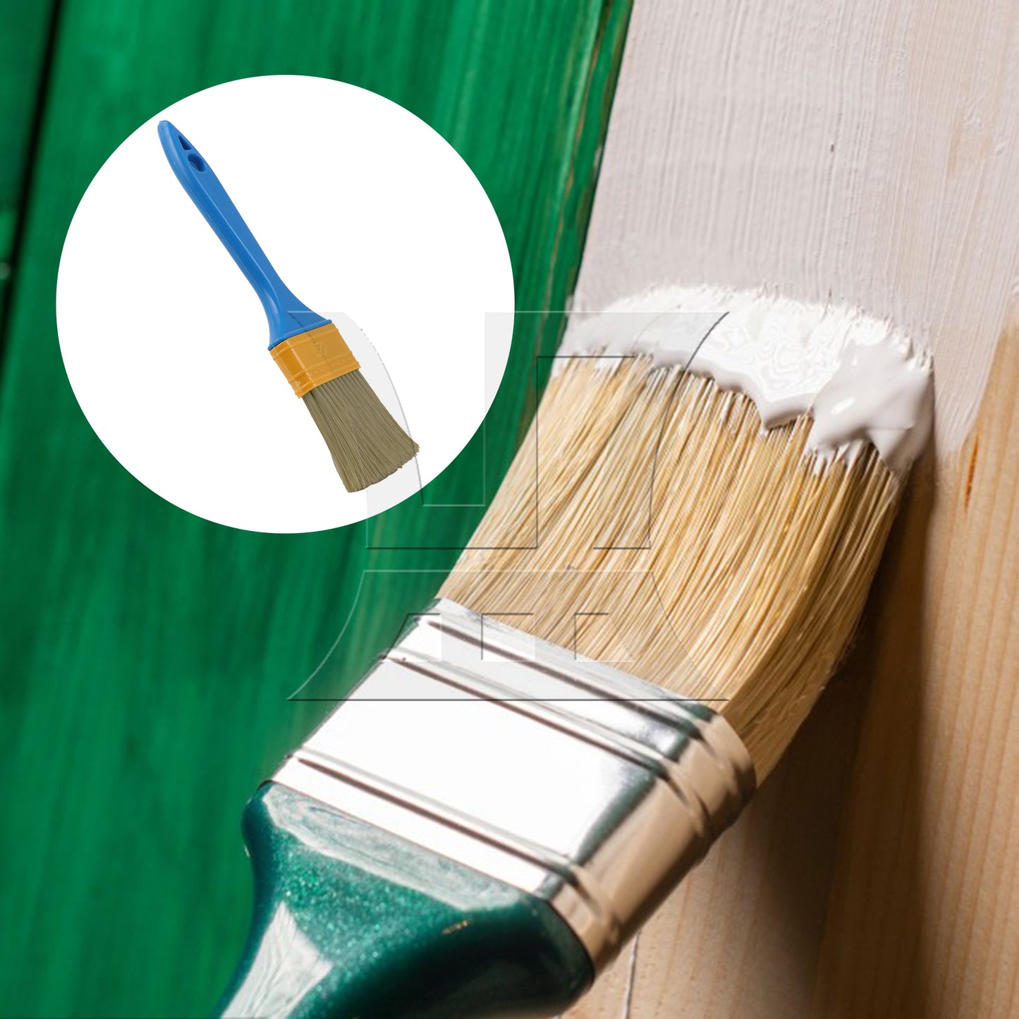 BQLZR Professional Paint Brush for Acrylic Decoration 2" with Blue Plastic Handle