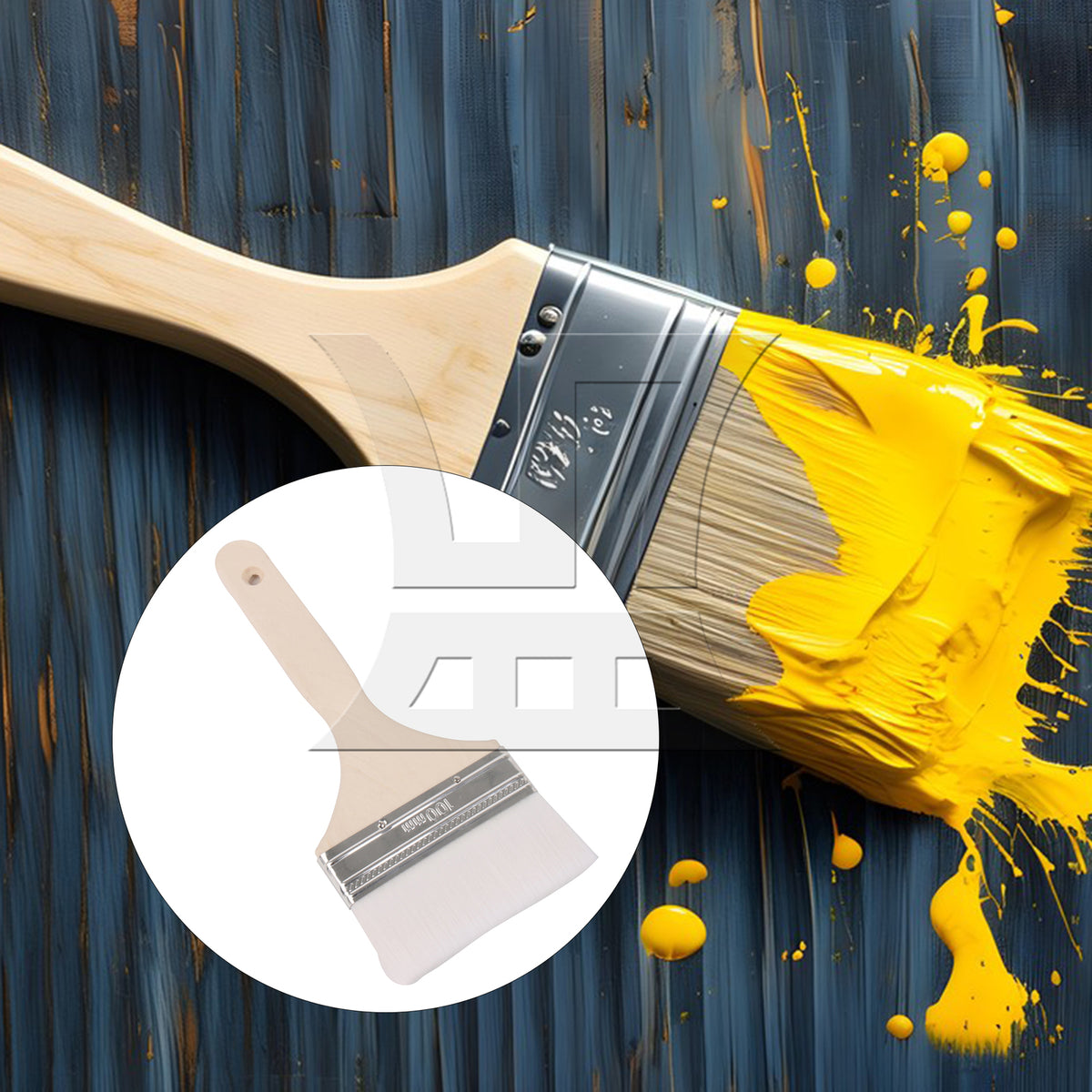 BQLZR 1pc Soft Bristle Paint Brushes 4 Inches Wide Bristle for Wall Graffiti, Large Area Coloring