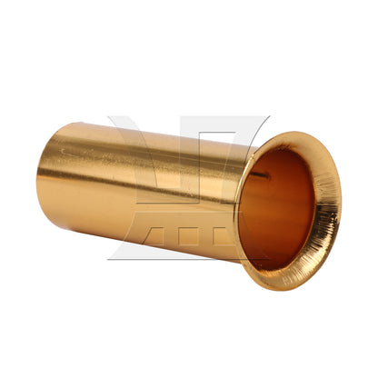BQLZR 4 Pieces E14 Chandelier Socket Sleeves 3.15" Tall x 1.18" Diameter Gold Set