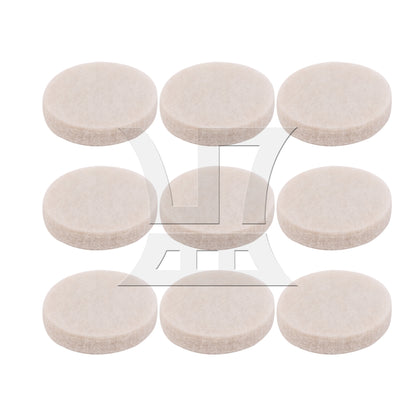 BQLZR 48 Pieces Beige Furniture Feet Felt Pad 0.98inch Diameter Self Adhesive Set