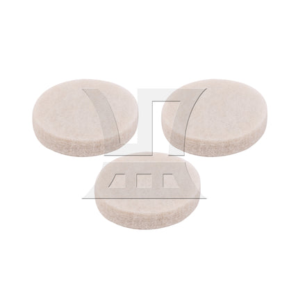 BQLZR 48 Pieces Beige Furniture Feet Felt Pad 0.98inch Diameter Self Adhesive Set