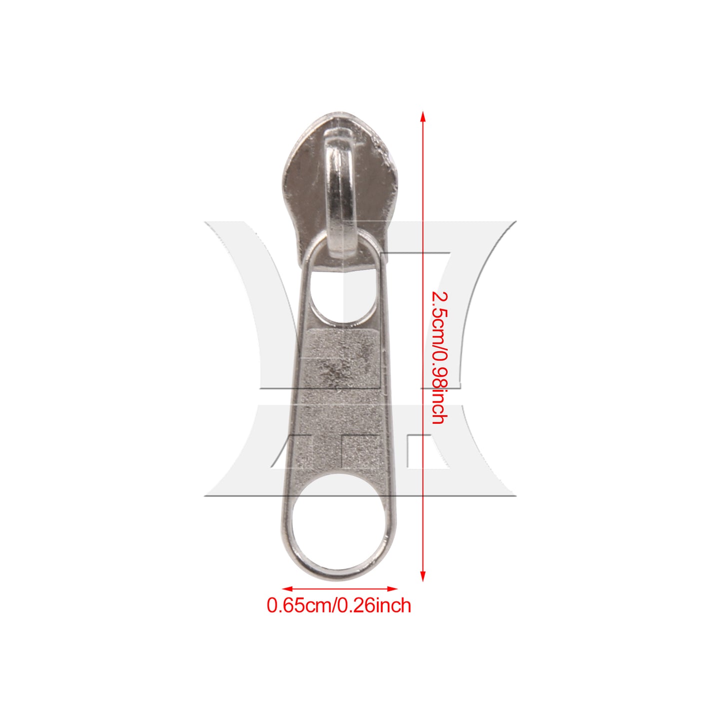 BQLZR 50 Pieces Zipper Sliders Replacement #3 for Bags Luggages Purses Repair Silver