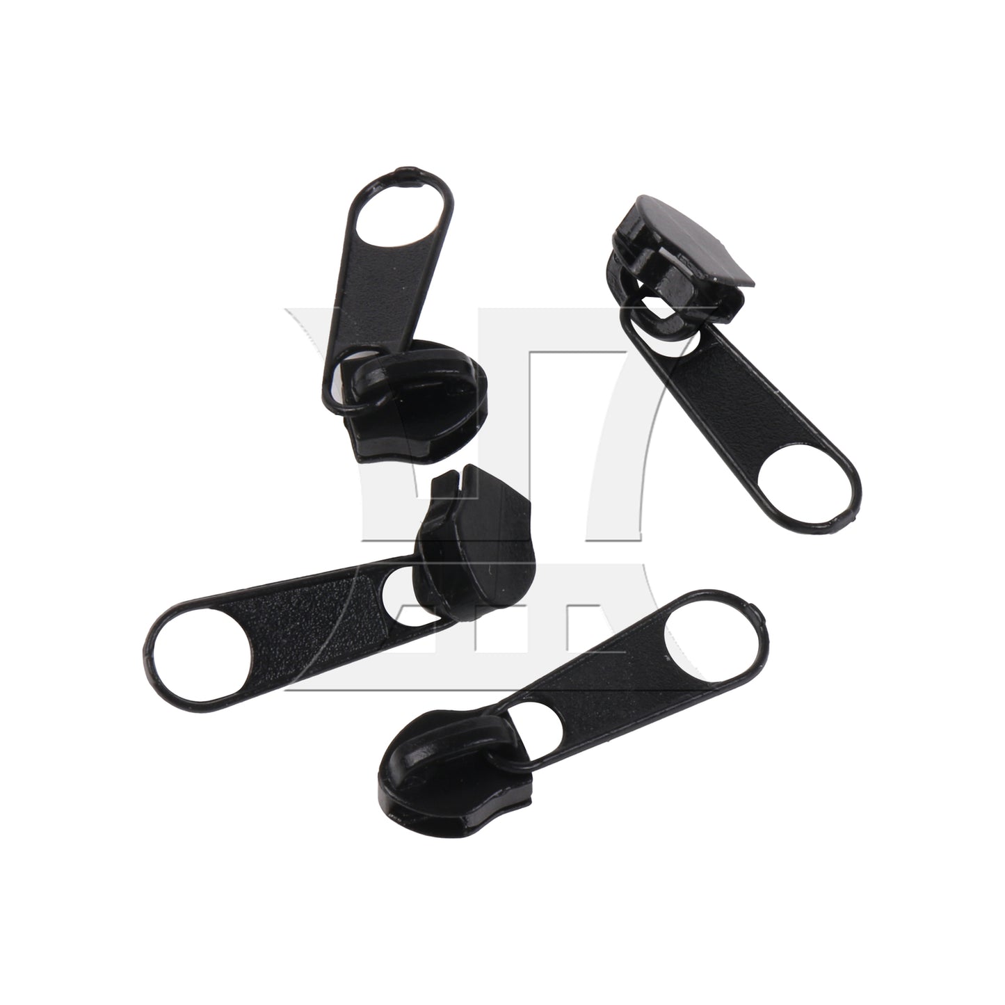 BQLZR 50 Pieces Black #5 Nylon Coil Zippers Sliders for DIY Sewing 35 x 9.5mm Set