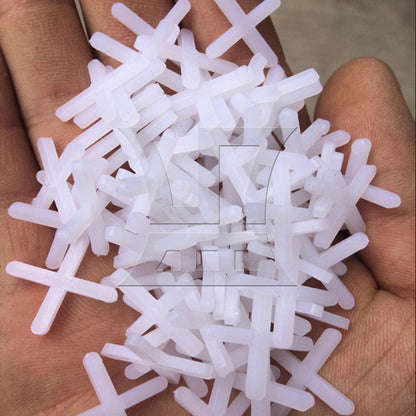BQLZR 500 Pieces Ceramic Tile Plastic Leveler Spacers Shim 1/8 Inches Width White