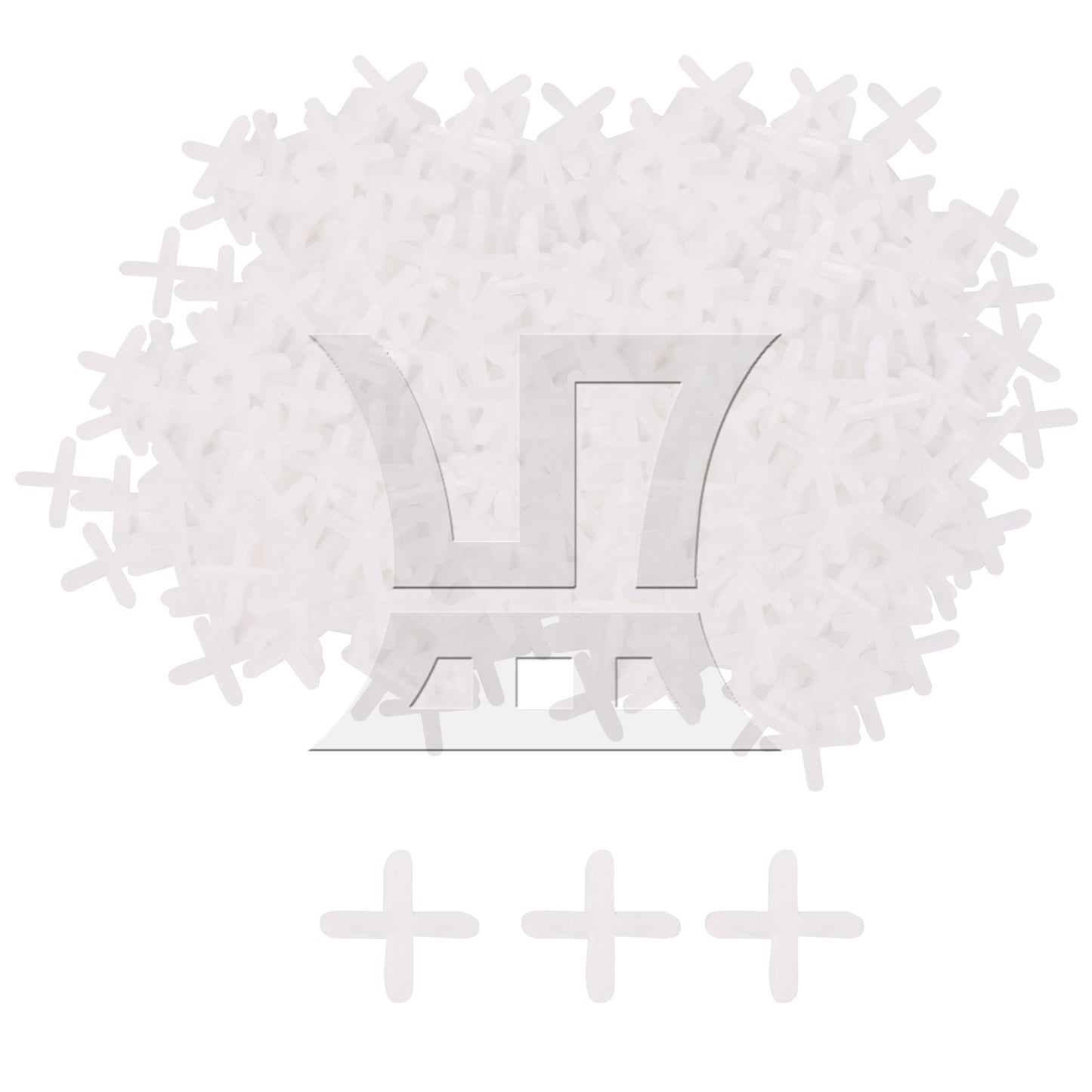 BQLZR 500 Pieces Ceramic Tile Plastic Leveler Spacers Shim 1/8 Inches Width White